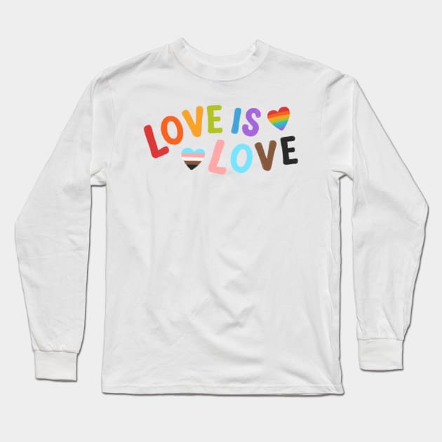 Love Is Love LGBT Pride | Gay | Lesbian Long Sleeve T-Shirt by OverNinthCloud
